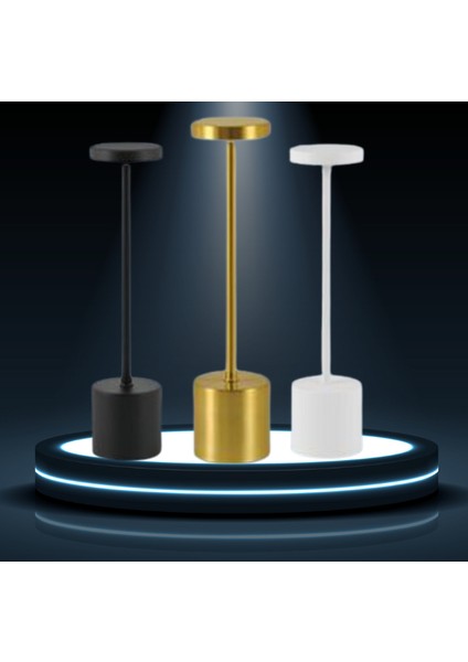 Midilli 3 Işık Dokunmatik USB Şarjlı Dim Edilebilir Masa Lambası YL86-123 x Gold fiyatları