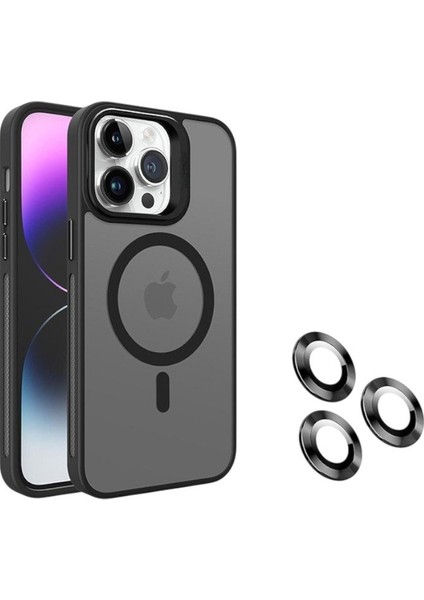Iphone 14 Için Standlı Lens Hediyeli Magsafe Maksimum Koruma Armor Kılıf