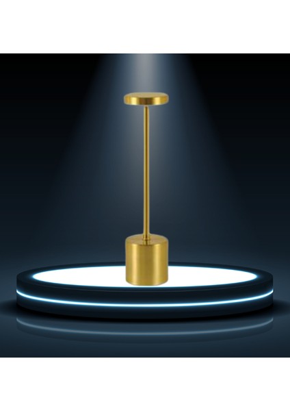 Midilli 3 Işık Dokunmatik USB Şarjlı Dim Edilebilir Masa Lambası YL86-123 x Gold