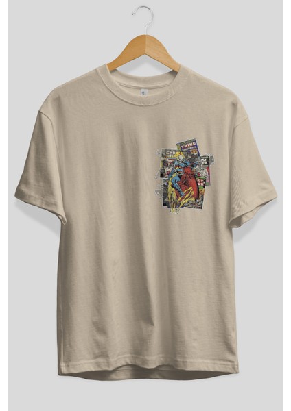 Ghost Rider Ön Sol Baskılı Oversize T-Shirt Erkek Kadın Unisex Pamuk Bisiklet Yaka Tişort fiyatları