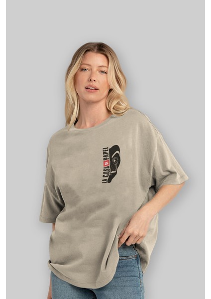 La Casa De Papel (3) Ön Sol Baskılı Oversize T-Shirt Erkek Kadın Unisex Pamuk Bisiklet Yaka Tişort fırsatları