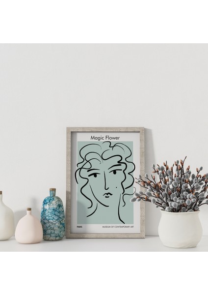 Dekoratif Çerçevesiz Poster Magic Flower Soyut Çerçevesiz Tablo modelleri