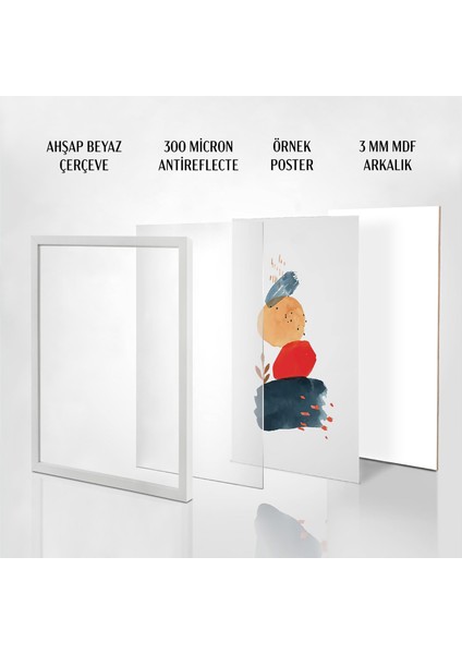 4'lü A4 Çerçeve, Belge Çerçevesi, Diploma, Sertifika, Fotoğraf Çerçevesi, Resim Çerçevesi, 21 x 30
