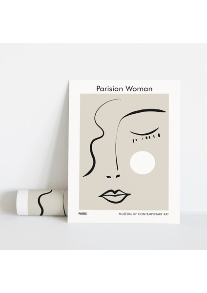 Dekoratif Çerçevesiz Poster Persian Woman Su Soyut Çerçevesiz Tablo