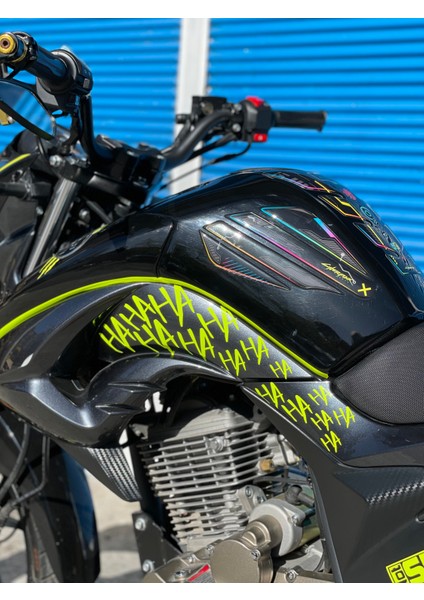 Motor-Araba-Kask Için Neon Sarı Hahaha Sticker Etiket (32 Adet Ha) fiyatları