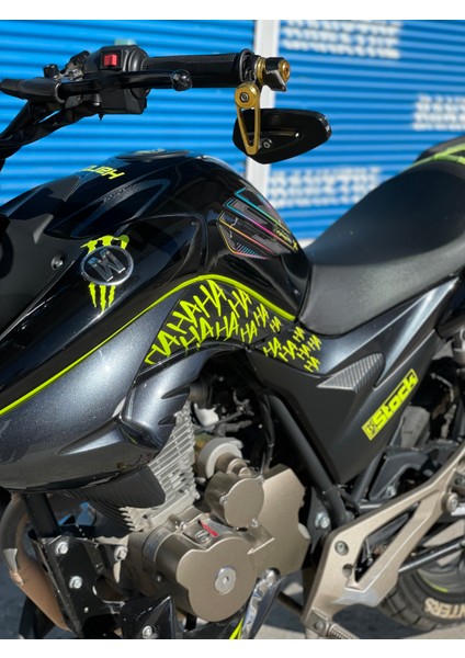 Motor-Araba-Kask Için Neon Sarı Hahaha Sticker Etiket (32 Adet Ha) modelleri