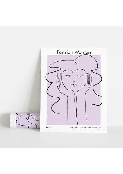 Dekoratif Çerçevesiz Poster Persian Woman Soyut Çerçevesiz Tablo