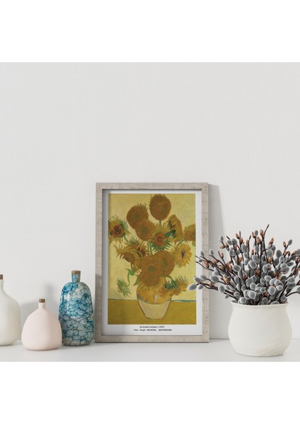 Dekoratif Çerçevesiz Poster Ayçiçekleri Vincent Van Gogh