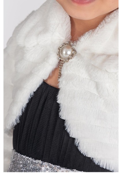 Inci Broşlu Peluş Kız Çocuk Abiye Bolero fiyatları