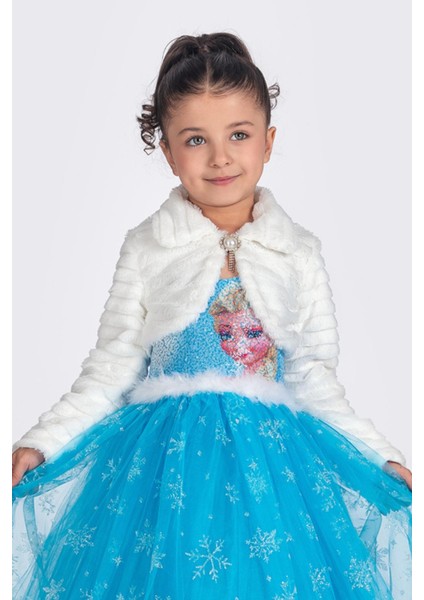 Inci Broşlu Peluş Kız Çocuk Abiye Bolero fırsatları