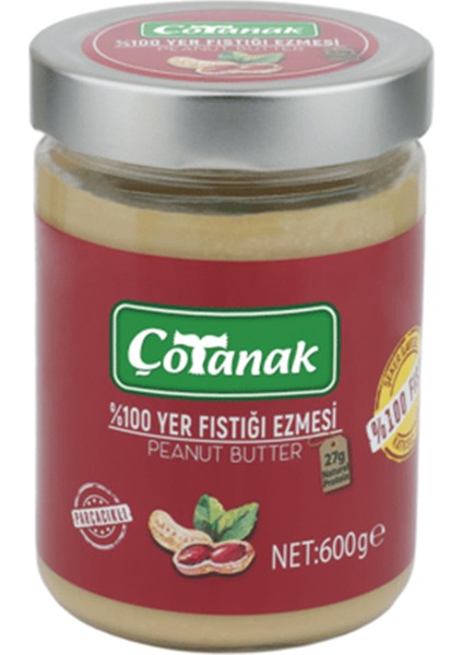 600 gr % 100 Fıstık Ezmesi
