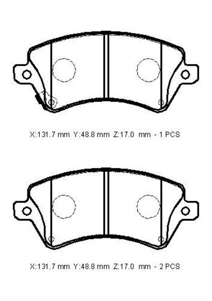 -10101-30204 Fren Balata Takımı Ön Sımlı Corolla 1.4/1.6 Vvtı 1.4 D4D 2002-2006 446502061