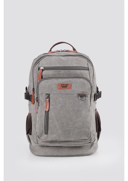 51451 Kanvas Sırt Çantası Grey