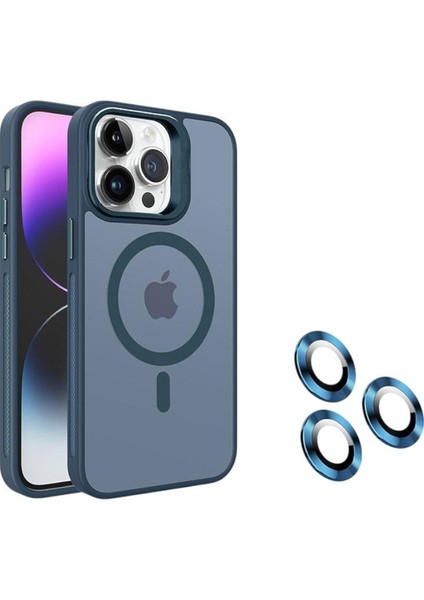 Iphone 13 Pro Için Standlı Lens Hediyeli Magsafe Maksimum Koruma Armor Kılıf