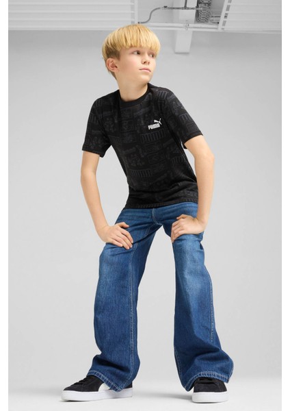MID90S Aop Tee B Siyah Erkek Çocuk Kısa Kol T-Shirt modelleri