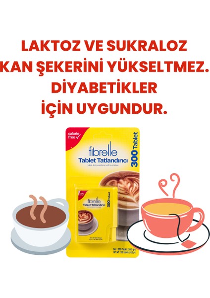 Sukralozlu Tablet Tatlandırıcı 300'lü indirimleri