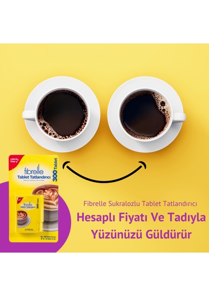 Sukralozlu Tablet Tatlandırıcı 300'lü