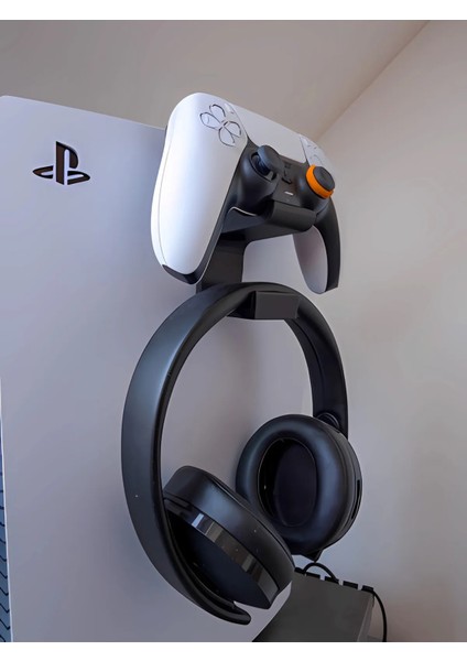 Ps5 Kol ve Kulaklık Tutucu Aparat, Ps5 Konsol Aparatı Playstation 5 Dualsense Stand