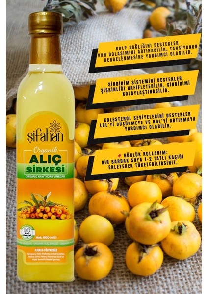 Alıç Sirkesi - 500 ml Doğal Fermente Alıç Sirkesi fırsatları