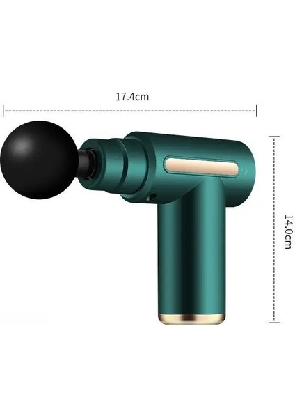 Yeni Nesil Şarjlı Masaj Tabancası Sporcu Masaj Aleti 4 Başlıklı