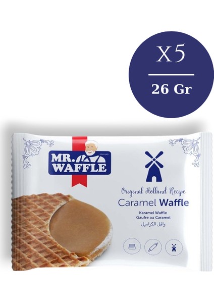 Caramel Waffle 26 gr x 5 Adet