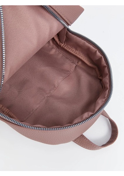 Accessorıes Pembe Deri Görünümlü Kadın Sırt Çantası indirimleri