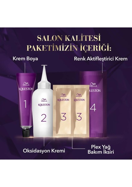 Koleston Supreme Kit 5/4 Açık Kestane 2li Paket