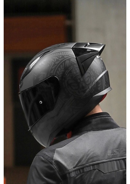 Rapıd 2 Race Takaroa Mat Siyah Kask