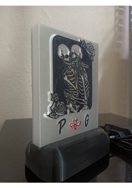 Sevgiliye-Eşe Özel Harfli Dekoratif LED Lamba Model7 - Kablolu Adaptörlü - Beyaz Işıklı fırsatları