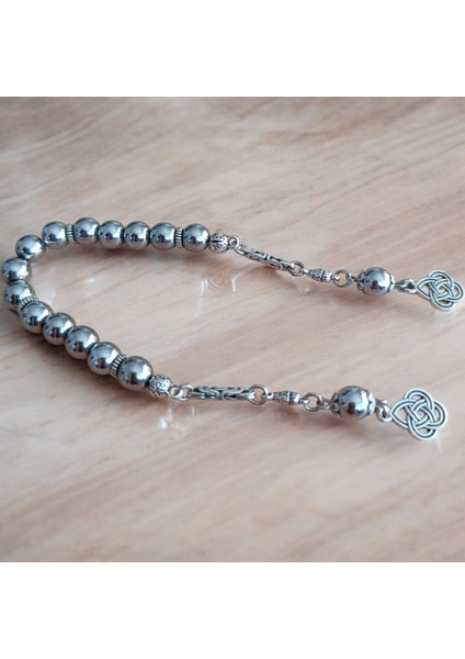 Zaza Tesbih Hematit Doğal Taş Sallamalık Tesbih Doğal Taş Tesbih Gri Hematit Tesbih 33 Lük Tesbih fiyatları