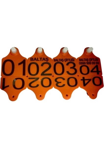 250 Adet Büyükbaş Hayvan Küpesi