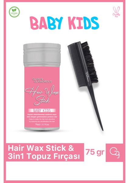 Baby Stick Wax ve Jilet Topuz Fırçası