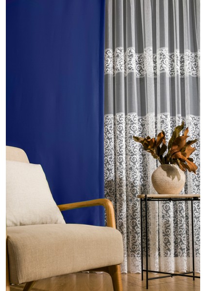 Kullanıma Hazır Sık Pileli Blackout Karartma Kumaştan Fon Perde 1x3 V395 Tek Kanat indirimleri