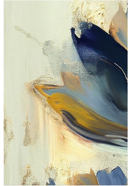 Harikabirev|lacivert-Gold Çiçek Kombini |çerçeveli Cam Tablo 3lü Dikey fiyatları