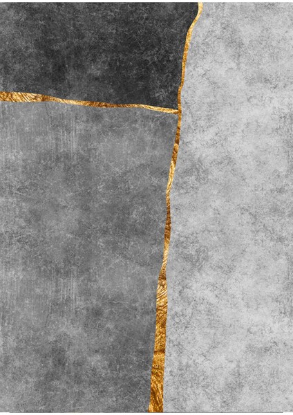 Harikabirev|siyah-Gri-Gold Soyut Çiçek Kombini 02 |çerçeveli Temperli Cam Tablo 3lü Yatay fırsatları