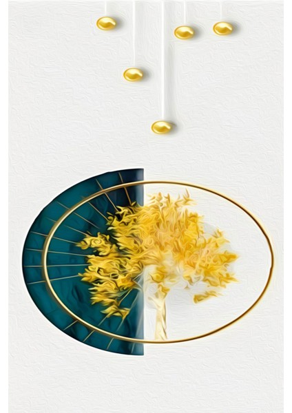 Harikabirev|krem-Gold Abstract Çiçek Kombini|çerçeveli Temperli Cam Tablo 3lü Yatay indirimleri