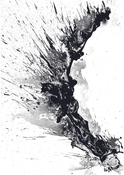 Harikabirev|siyah Beyaz Renk Sevilen Soyut Dalga Seti |çerçeveli Cam Tablo 3lü Dikey fiyatları