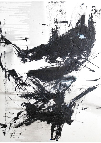 Harikabirev|siyah Beyaz Renk Sevilen Soyut Dalga Seti |çerçeveli Cam Tablo 3lü Dikey modelleri