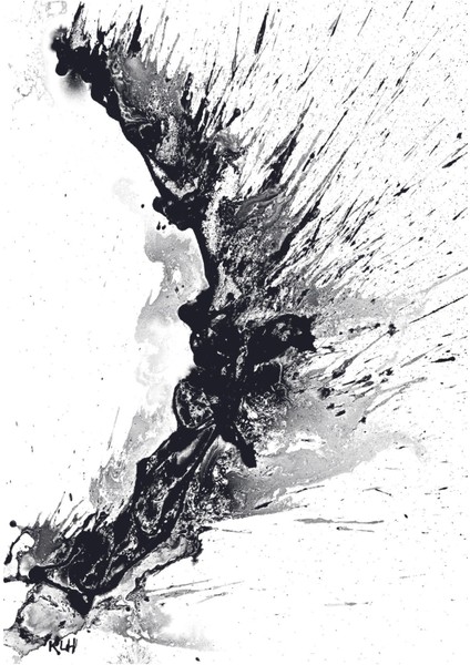 Harikabirev|siyah Beyaz Renk Sevilen Soyut Dalga Seti |çerçeveli Cam Tablo 3lü Dikey fırsatları