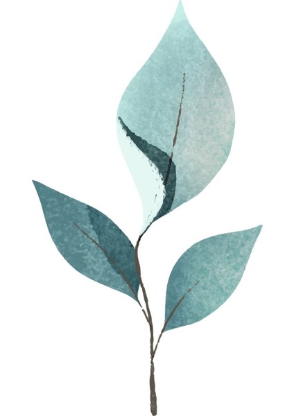 Harikabirev|yeşil Minimalist Yapraklar Seti |çerçeveli Cam Tablo 3lü Dikey modelleri