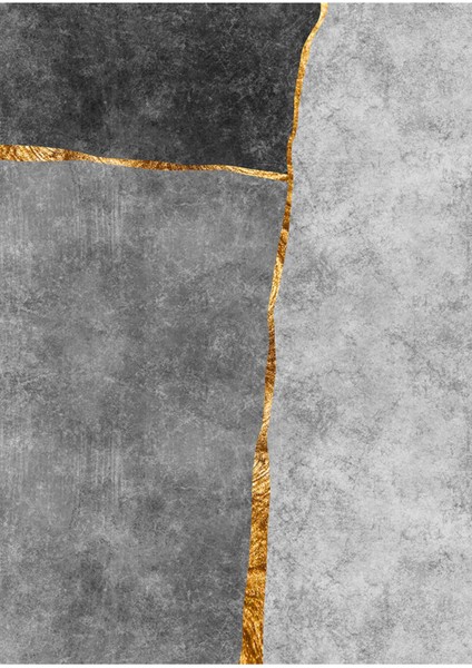 Harikabirev|soyut Gold-Siyah-Gri Elegant Desenli Model Iı |çerçeveli Temperli Cam Tablo Tekli Dikey fiyatları