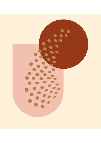 Harikabirev|krem-Kahverengi Minimalist Bohem Seti 02|çerçeveli Cam Tablo 3lü Dikey fiyatları