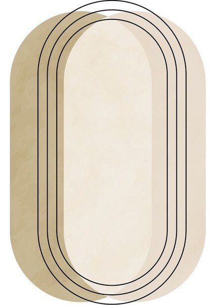 Harikabirev|bej-Krem Beyaz Renk Minimalist Bohem Seti 39|çerçeveli Cam Tablo 3lü Dikey modelleri