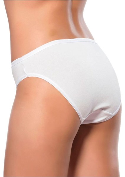 6'lı Paket Kadın Pamuklu Likralı Süprem Slip Külot modelleri