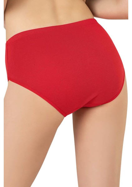 6'lı Paket Kadın Ribana Esnek Pamuklu Yüksek Bel Bato Külot Büyük Bedenli modelleri