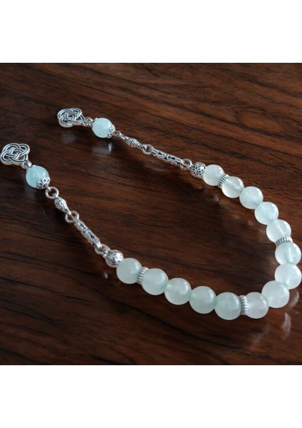 Zaza Tesbih Ceyt Taşı Akumarin Taşı Tesbih Doğal Taş Sallamalık Tesbih Doğal Taş Tesbih