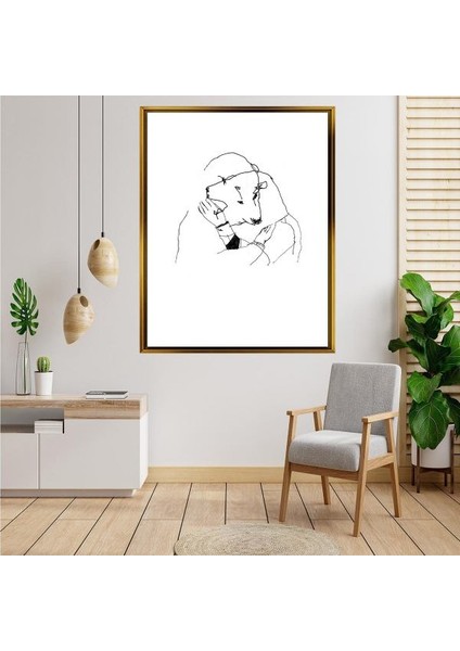 Altın Çerçeveli Tablo AS3757