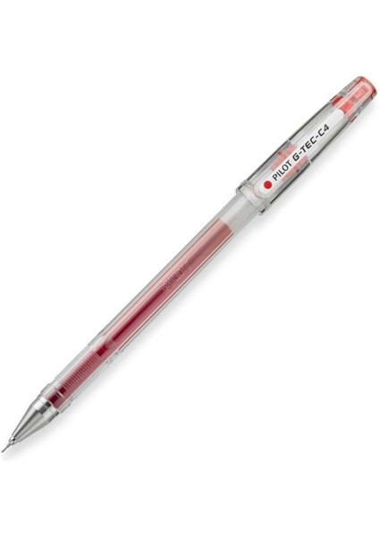 Gtec C4 Iğne Uçlu Kırmızı Jel Roller Kalem (0.4mm)