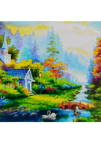 Elmas Boyama Boncuklu Kristal Taşlı Pano 30X30 Kit Tam Set