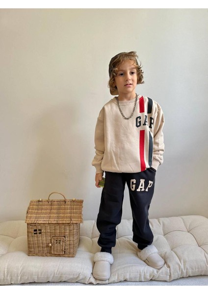 Yigit Butik Çizgili Baskılı Erkek Çocuk Alt Üst Takım